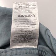 Carhartt Chemise Vintage Bleu Clair Manches Courtes 100% Coton Homme XL