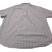 Chemise manches courtes Dockers violet à carreaux taille XXL #184msch
