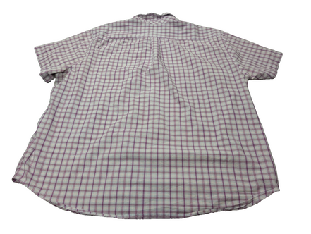 Chemise manches courtes Dockers violet à carreaux taille XXL #184msch