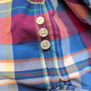 Chemise Ralph Lauren M Oxford Rouge Bleu Vert Carreaux Coton Logo Marron