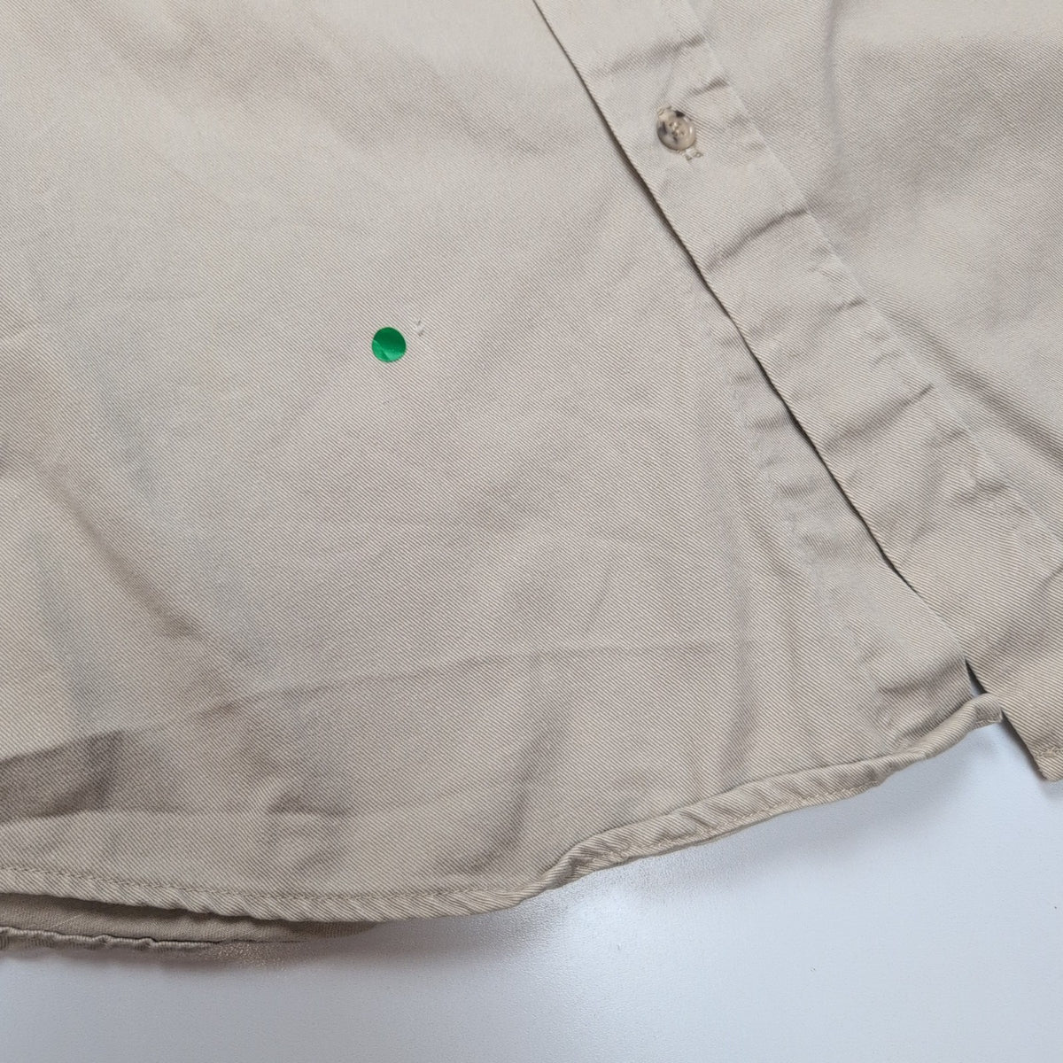 Chemise Dickies Made in USA L Crème 100% Coton Workwear Manches Longues