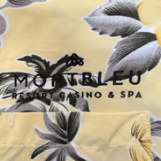 Chemise Hawaïenne Roundy Bay S Jaune Boutons Bois Casino Spa Palme