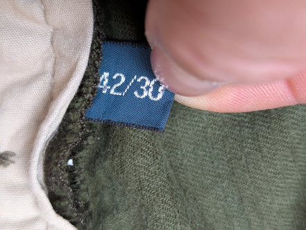 Pantalon Velours côtelé Polo Ralph Lauren W42 L30 Vert Bouteille Vintage