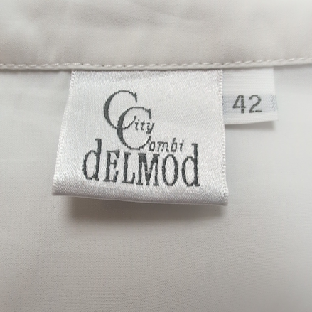 Delmod Chemise Femme Marine Blanche Rayures Nautiques Vintage Taille 42