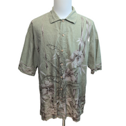 Chemise Hawaïenne Batik Bay XXL Bambou Fleurs Coton Manches Courtes