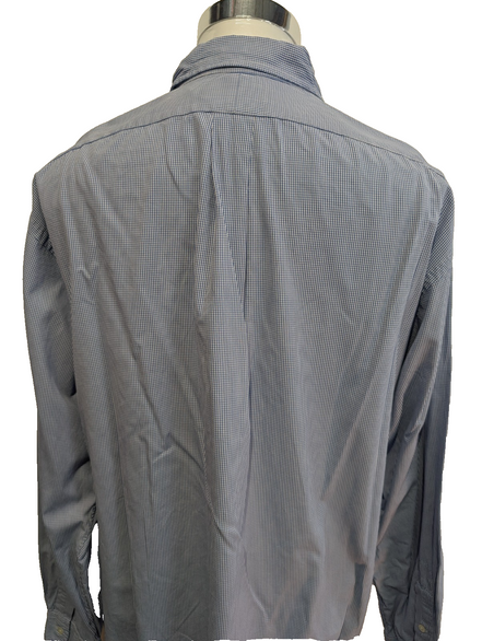 Chemise Polo Ralph Lauren Shirt L Custom Fit Rayée Bleu Blanc Button Down