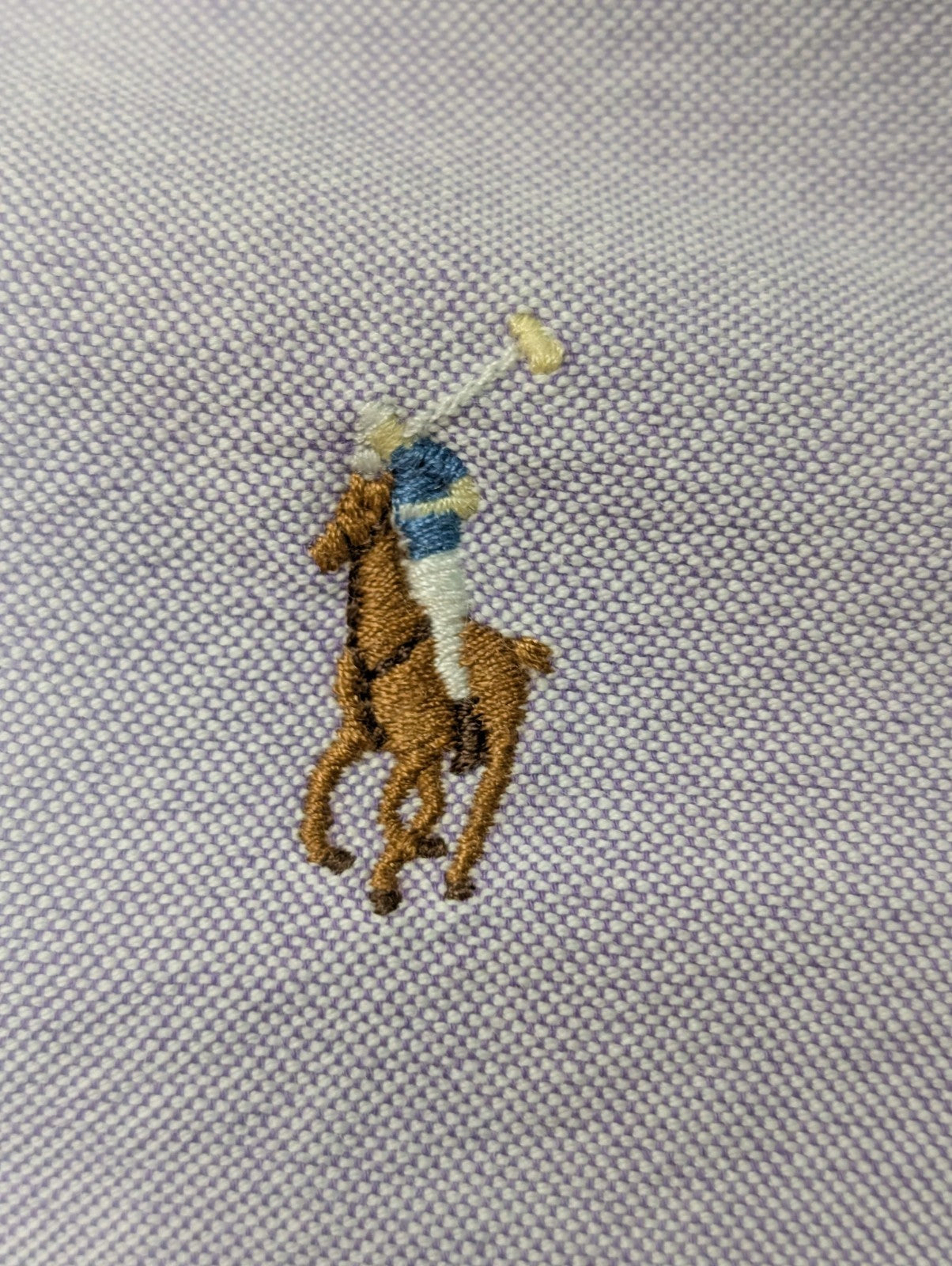 Chemise Polo Ralph Lauren Shirt XS S Custom Fit Oxford Lila Violet Button Down