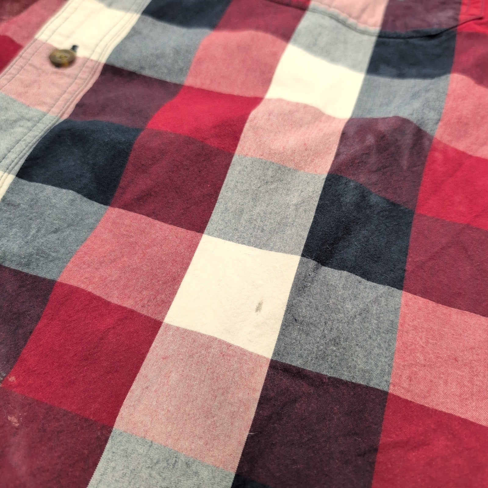Chemise Carhartt Relaxed Fit XL Rouge Carreaux Manches Courtes