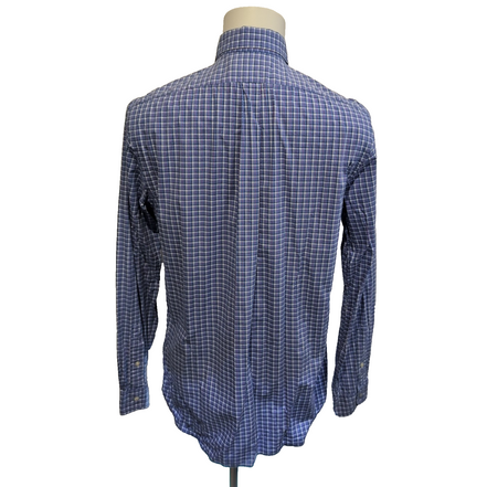 Chemise Ralph Lauren M Stretch Bleue Rose Carreaux Button Down Shirt