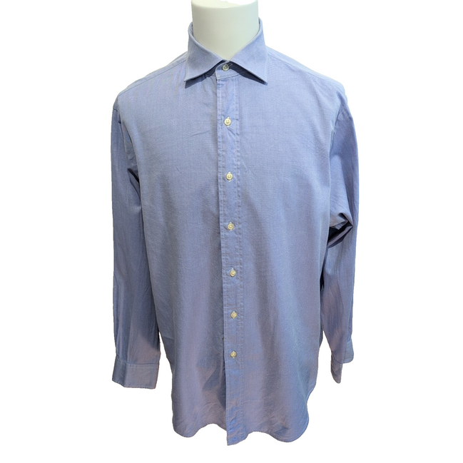Chemise Polo Ralph Lauren Regent Classic Fit Bleu XL Sans Logo Coton