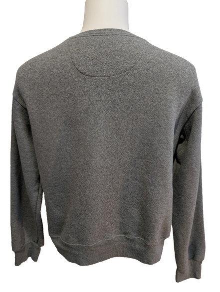 Sweat Patagonia Gris Col Rond Imprimé Bordeaux M