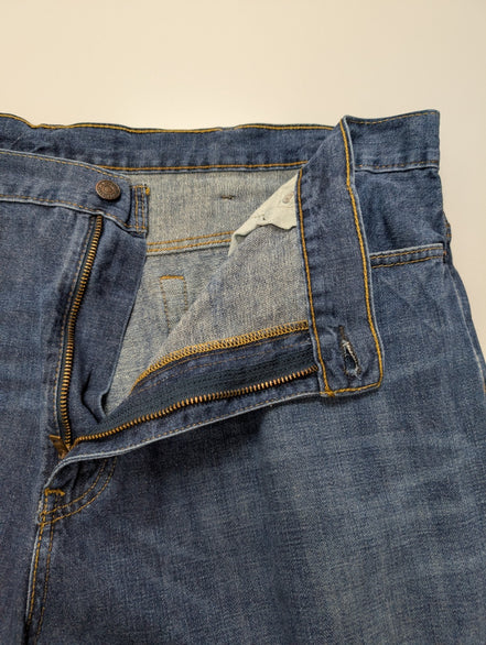 Jean Levi's 569 Loose Straight Homme W40 L32 Bleu Foncé Vintage Original Denim