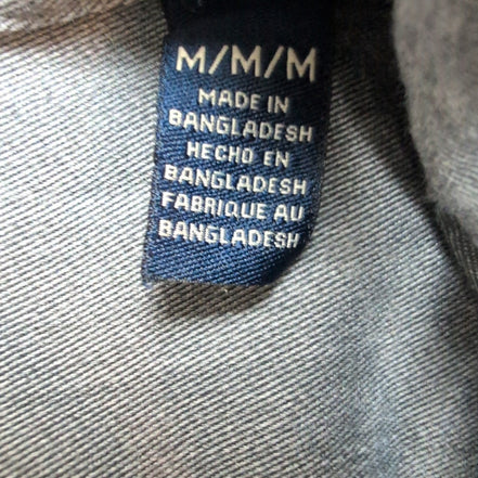 Chemise Wrangler Manches Courtes Grise à Poches Stretch Taille M