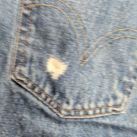 Levi’s 501 Jean Homme W28 L30 Bleu Destroy Grunge Vintage Pantalon