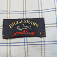 🦈 CHEMISE PAUL & SHARK Yachting Carreau Bleu S TG Homme 100% Coton