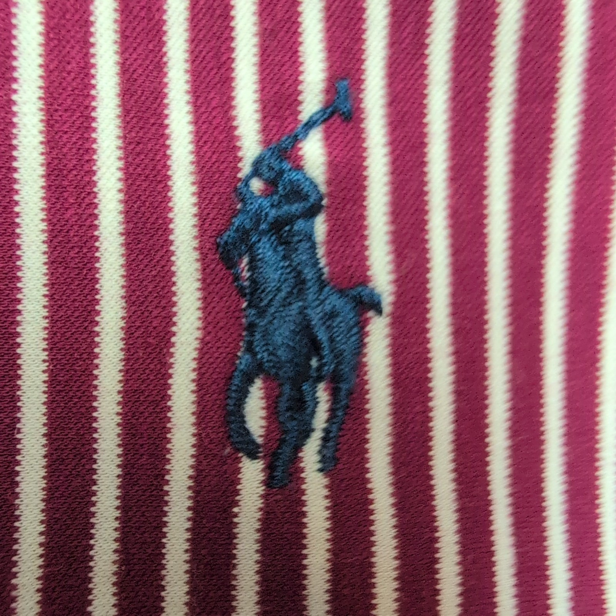 Chemise Polo Ralph Lauren Knit Dress Shirt M Bordeaux Rayures Stretch QR
