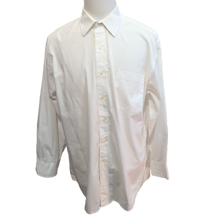 Chemise Tommy Hilfiger Blanche 1 poche Taille XL Regular Fit Minimaliste