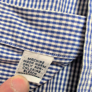 Chemise Polo Ralph Lauren Andrew XXL Bleu Carreaux Manches Courtes