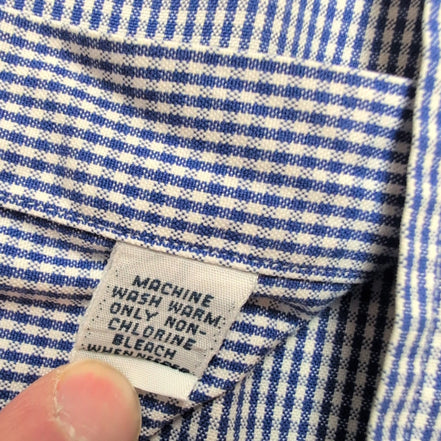 Chemise Polo Ralph Lauren Andrew XXL Bleu Carreaux Manches Courtes
