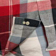 Chemise CHAPS RALPH LAUREN - Carreaux Rouge/Gris - Taille M - 100% Coton