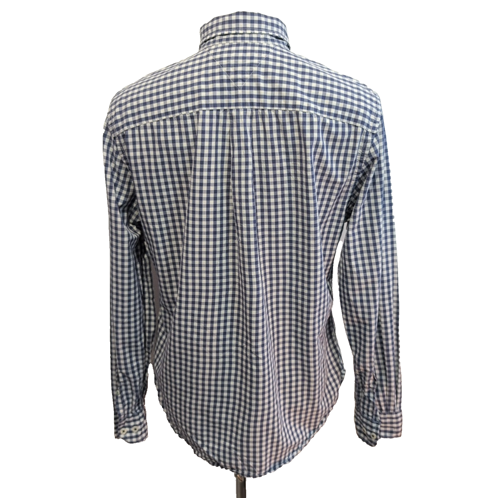 Chemise Tommy Hilfiger à Petits Carreaux Bleu et Blanc - Taille M