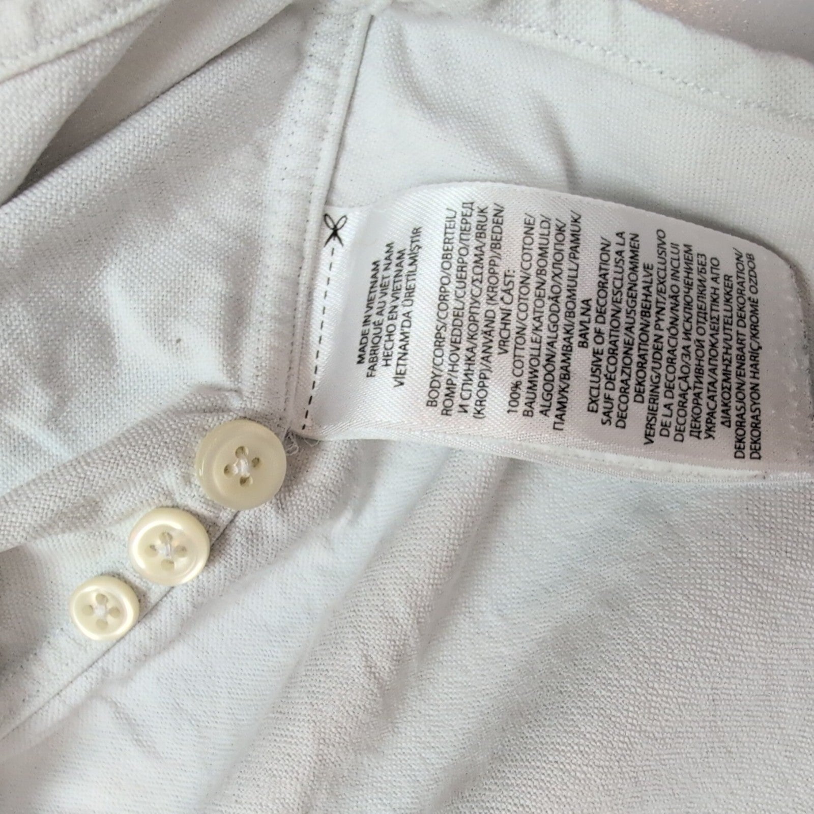 Chemise Polo Ralph Lauren XLTG Classic Fit Blanc Logo Premium