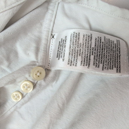 Chemise Polo Ralph Lauren XLTG Classic Fit Blanc Logo Premium