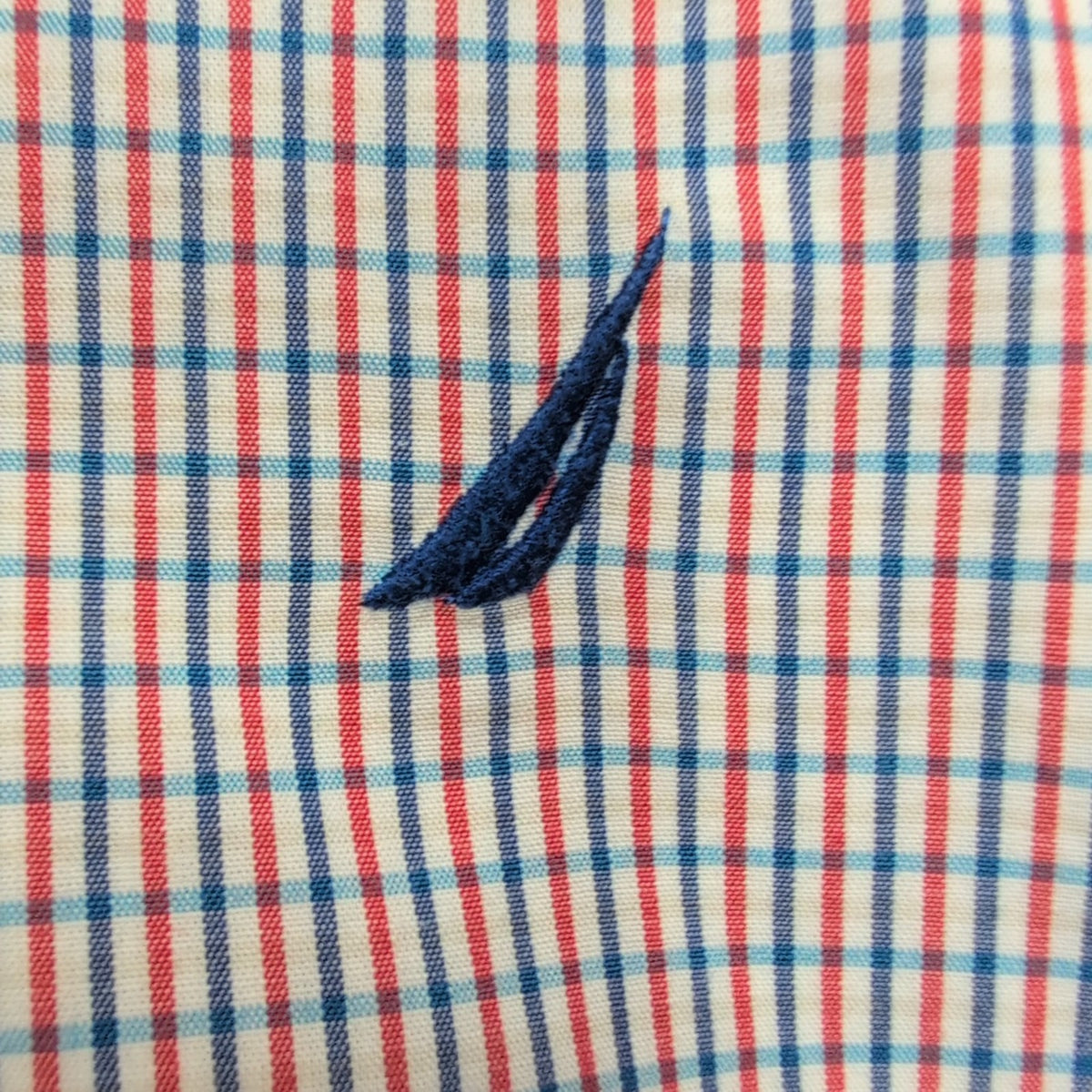 Chemise Nautica XXL Bleu Blanc Rouge Carreaux 100% Coton Classic