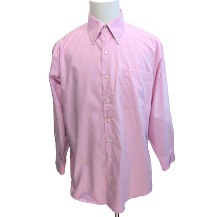 Chemise Nautica L/XL Rose Pâle Vintage Oxford 100% Coton