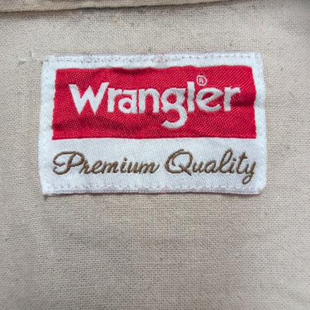 Chemise Wrangler Manche Courte Vert Pâle Unie Taille XL Deux Poches