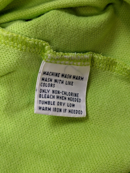 Polo manches courtes Polo Ralph Lauren XL vert anis logo bleu marine coton
