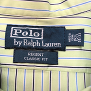 Chemise Polo Ralph Lauren Regent M L Verte Bleue Rayures Classic Fit Shirt