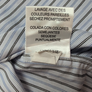 Chemise Tommy Hilfiger Rayures Bleues et Noires Manches Longues 1 Poche - T.L