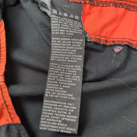 Chemise Harley Davidson L Noire Orange Flamme Brodée Dos 100% Coton