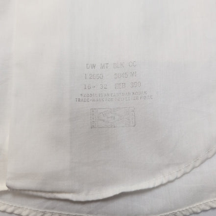 Manhattan Chemise Vintage Blanche Unie Manches Longues Homme Taille L