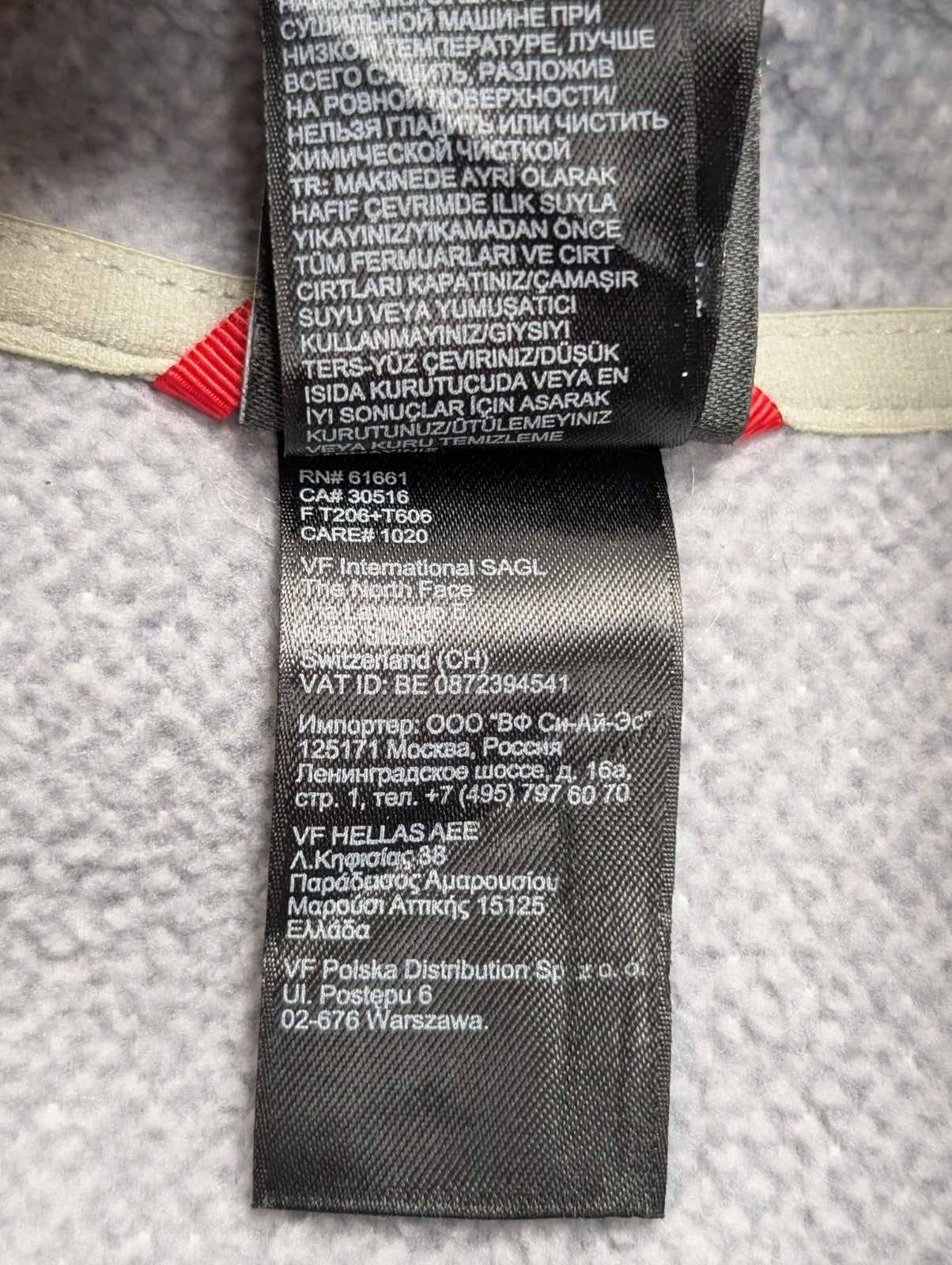 Veste Polaire The North Face Nid d'abeille Gris Clair - Taille XL/XXL