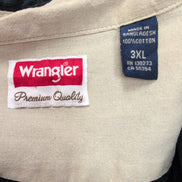 Chemise Wrangler noire unie 2 poches taille 3XL manches longues homme