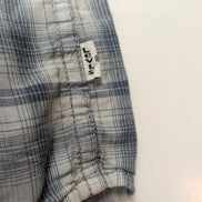 Chemise LEVI'S Homme XL Gris Anthracite à Carreaux Boutons Pression Translucides