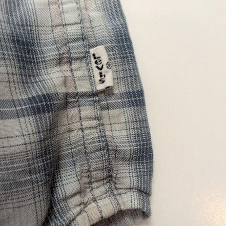 Chemise LEVI'S Homme XL Gris Anthracite à Carreaux Boutons Pression Translucides