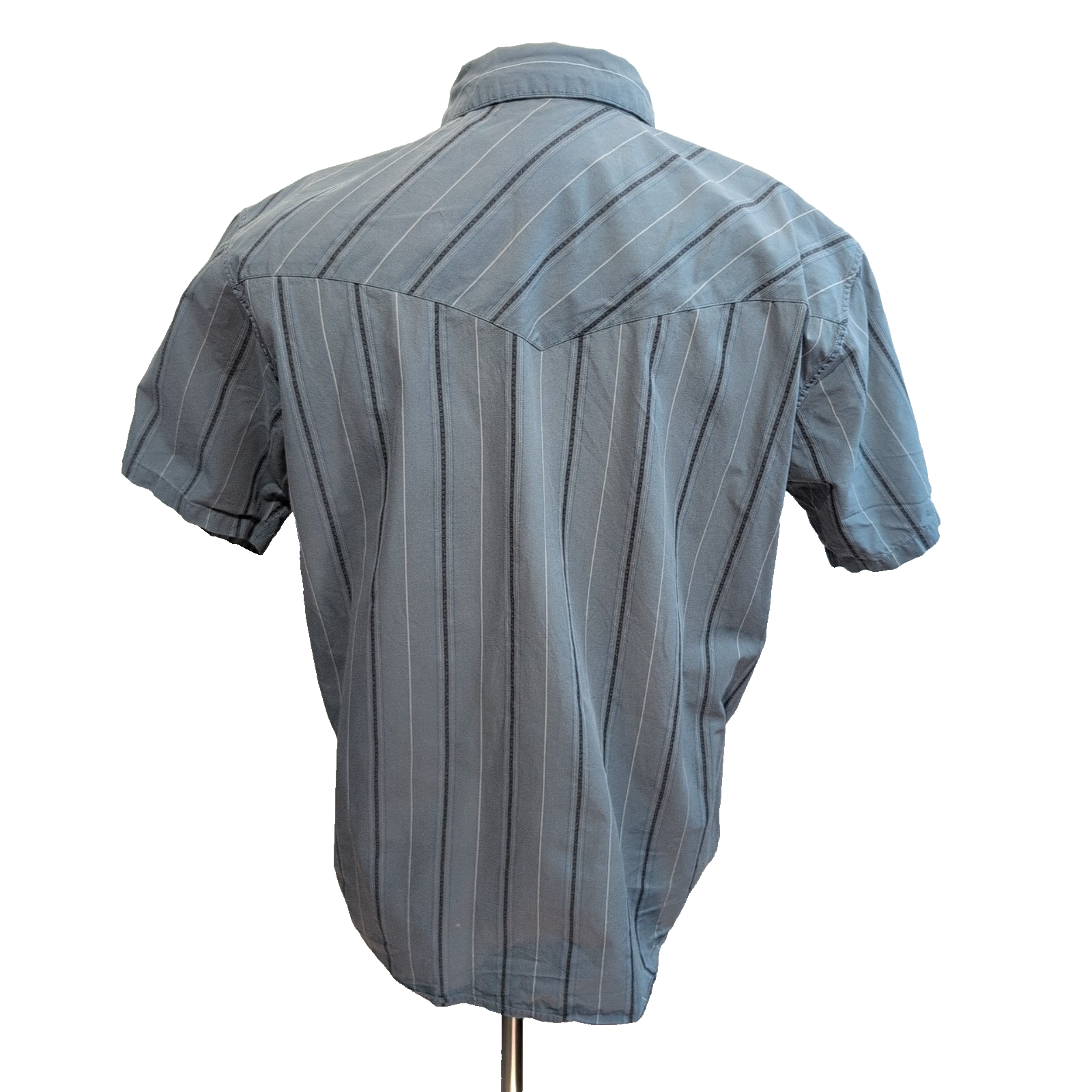 Chemise Patagonia Western M Gris Rayures Coton Bio manches courtes