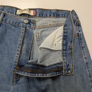Jean Levi's 505 Regular Fit Vintage Homme W38 L30 Bleu Denim Classic Straight