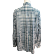 Chemise Dockers verte à carreaux 100% coton manches longues 1 poche XL XXL