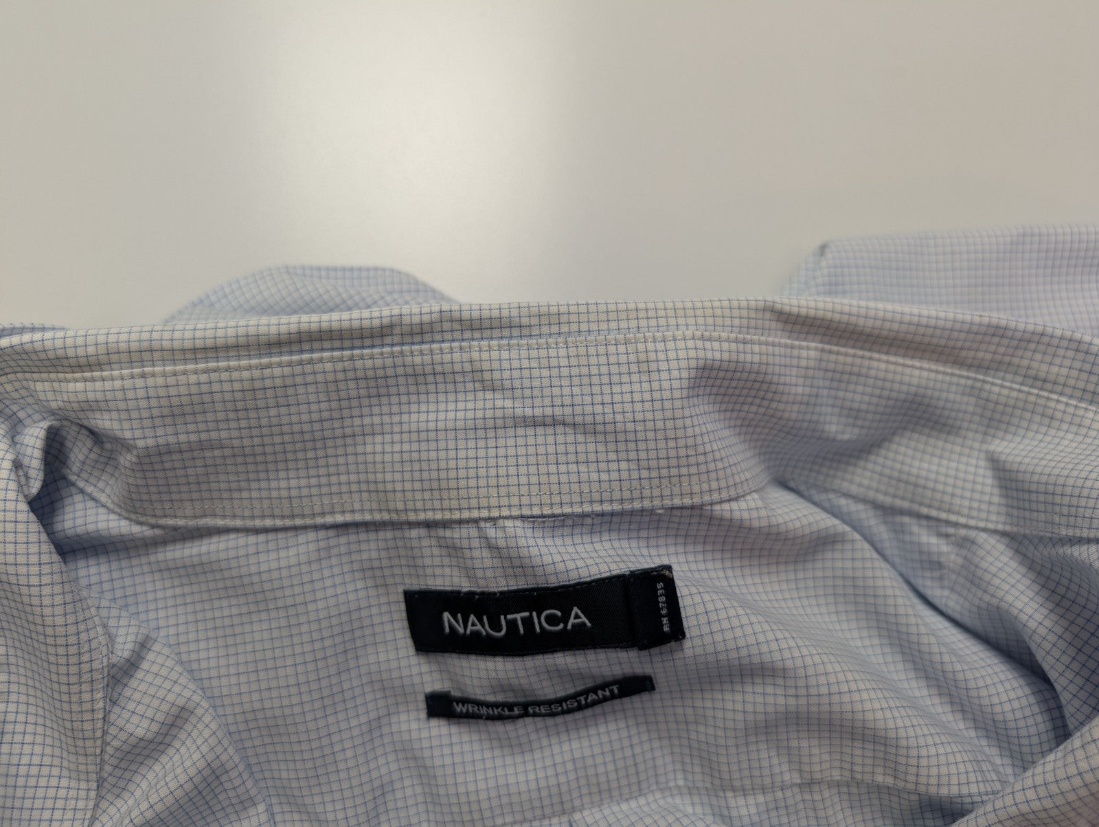 Chemoise Nautica bleu petits carreaux taille XXL #131msch
