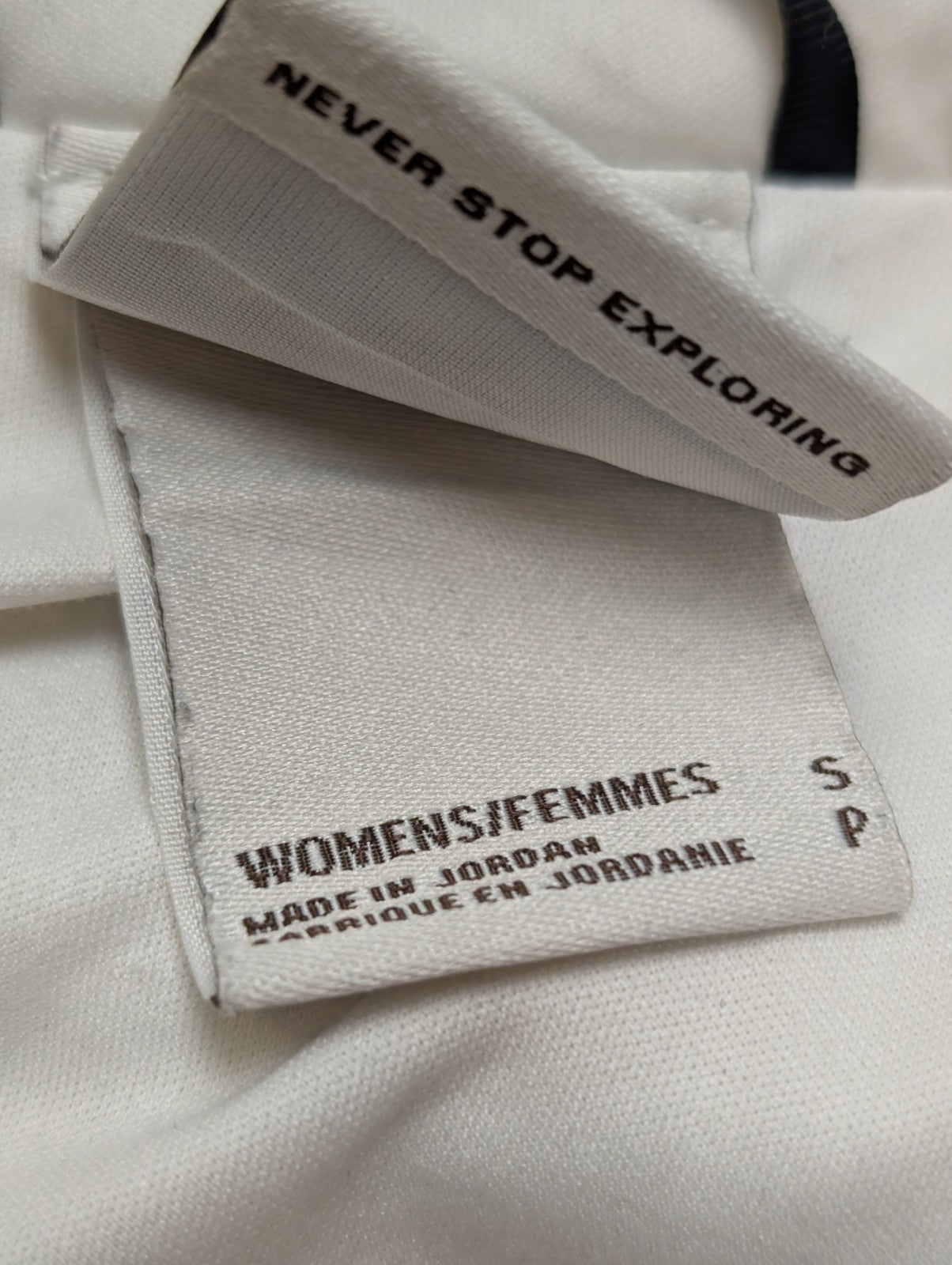Veste The North Face Matelassée Blanc Cassé Femme Capuche - Taille S