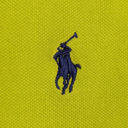 Polo manches courtes Polo Ralph Lauren XL vert anis logo bleu marine coton
