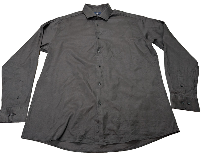 Chemise Dockers noire unie taille L manches longues homme