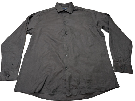 Chemise Dockers noire unie taille L manches longues homme