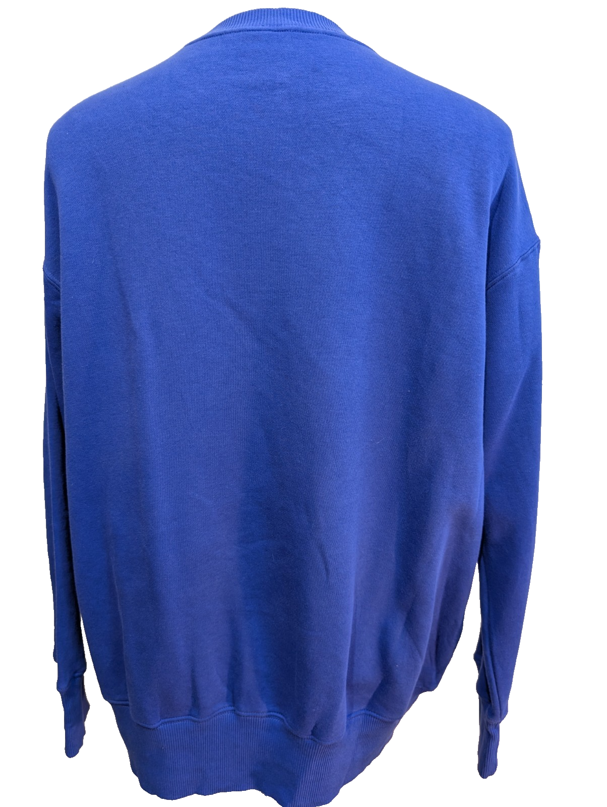 Sweat Nike Col Rond Logo Brodé Blanc Violet Taille S Oversize