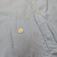 Chemise Polo Ralph Lauren Shirt L Classic Fit Pied-de-poule Bleu Button Down
