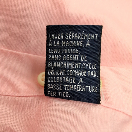 Chemise Nautica L Rose Pâle Half Sleeve 100% Coton Logo Brodé Poche